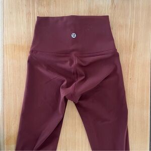 Lululemon Wunder Train 25” size 0